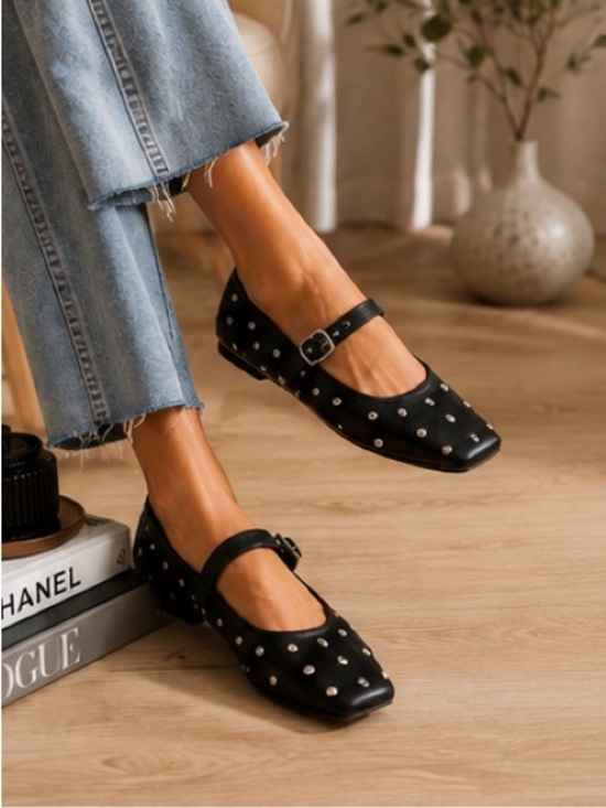 Dolce Vita Shoes - NWOT Dolce Vita Black Studded Mary Jane Flats